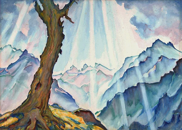Clara Porges — Bergkette in Maloja
