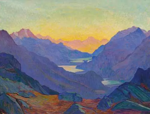 CLARA PORGES — View from lower Schafberg. — Koller Auktionen