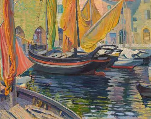 CLARA PORGES — Ships in Venice. — Koller Auktionen