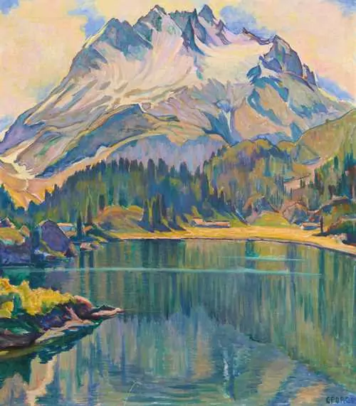 CLARA PORGES — Lago del Cavloc with Pizzi dei Rossi, Maloja. — Koller Auktionen