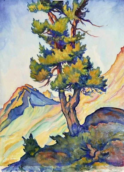 Clara Porges — Abendstimmung bei Maloja
