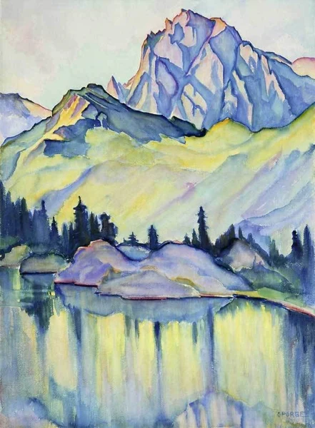 Clara Porges — Am Cavloccia See bei Maloja
