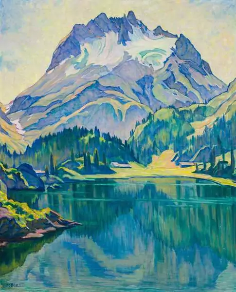 CLARA PORGES — Cavloccio See mit Pizzo dei Rossi, Maloja. — Koller Auktionen