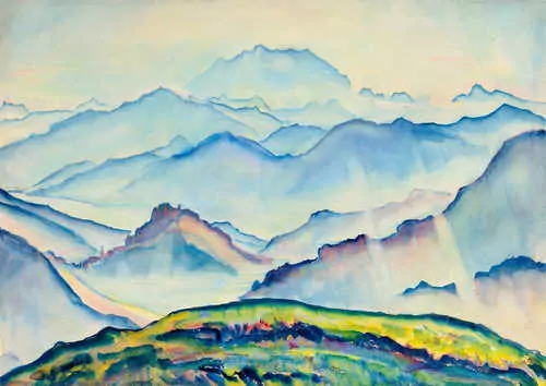 CLARA PORGES — Mountain landscape. — Koller Auktionen