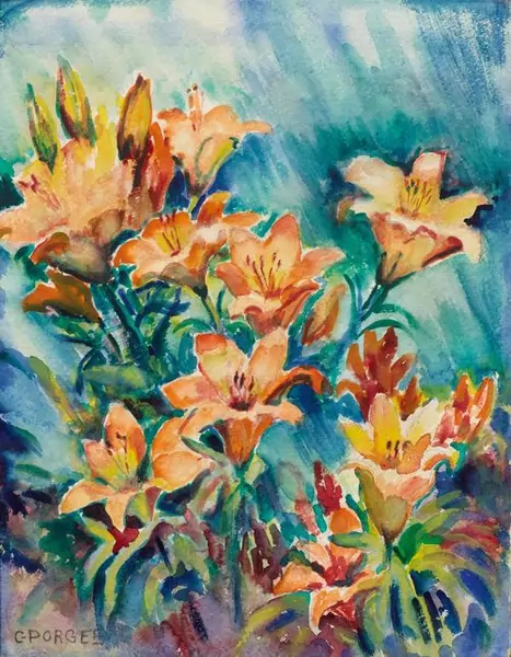 PORGES, CLARA — Still life of flowers. — Koller Auktionen