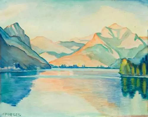 CLARA PORGES — Evening in Brusino. — Koller Auktionen