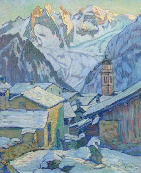 CLARA PORGES — Soglio mit Sciora-Gruppe. — Koller Auktionen