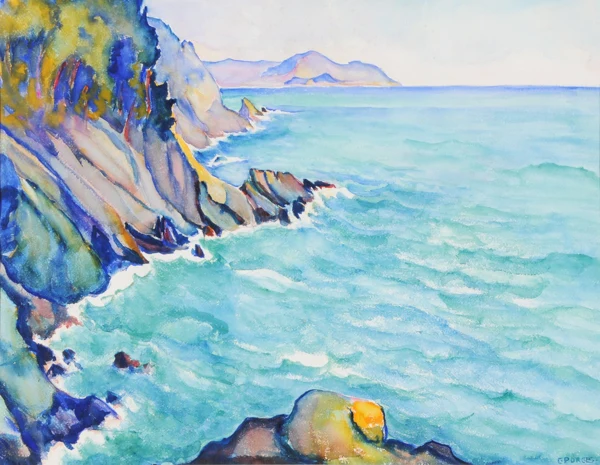 Clara Porges — Küste bei Capri, Italien