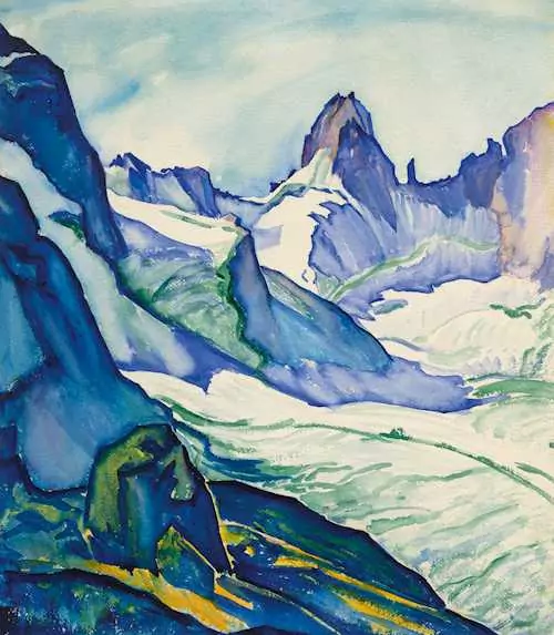 CLARA PORGES — Forno glacier with Cleopatra's needle. — Koller Auktionen