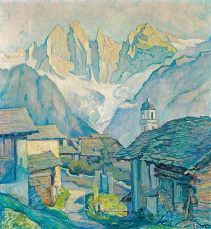 Soglio mit Sciora-Gruppe