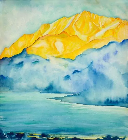 CLARA PORGES — Silsersee mit Piz Corvatsch. — Koller Auktionen