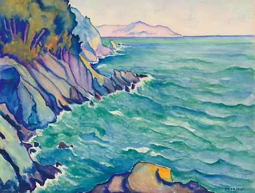 CLARA PORGES — Coast near Capri. — Koller Auktionen