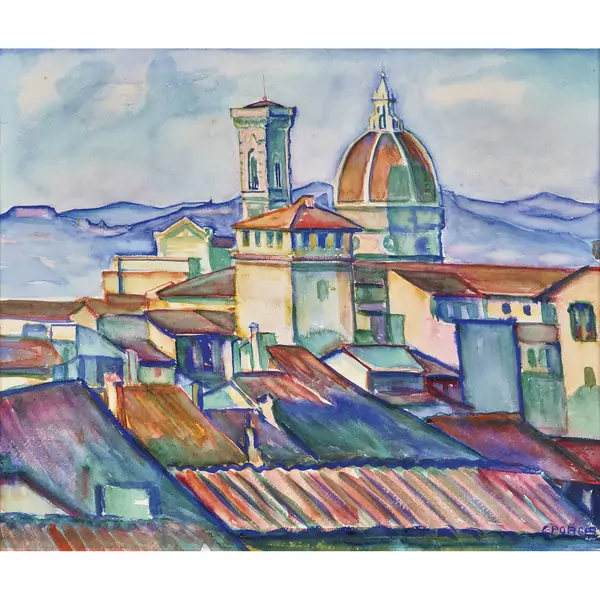 Blick auf die Dächer von Florenz