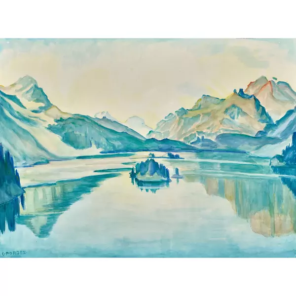 Silsersee in Richtung Maloja