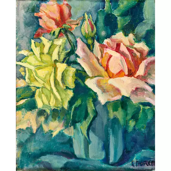 Stillleben mit Rosen
