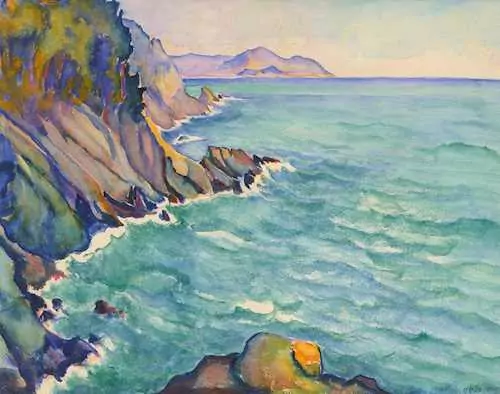 CLARA PORGES — The coast at Capri. — Koller Auktionen