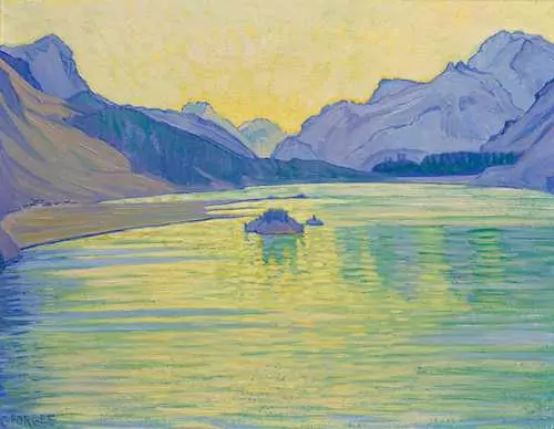CLARA PORGES — Lake Sils towards Maloja. — Koller Auktionen