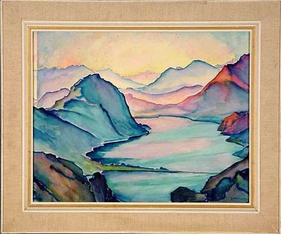Clara Porges — Lago di Lugano con San Salvatore