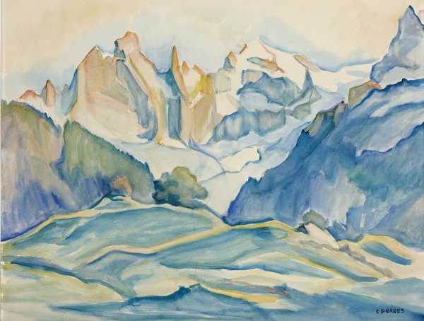 Clara Porges — Sciora-Gruppe (Bergell)Engadiner Berglandschaft