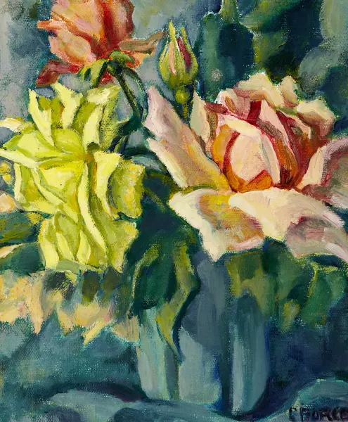 Stillleben mit Rosen