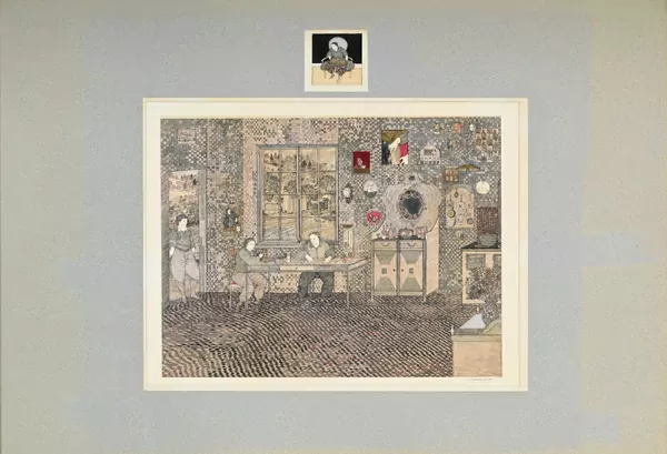 Claude Hermann — Scène de vie à la cuisine, 1974