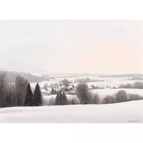 Claude Sauthier — Winterlandschaft.