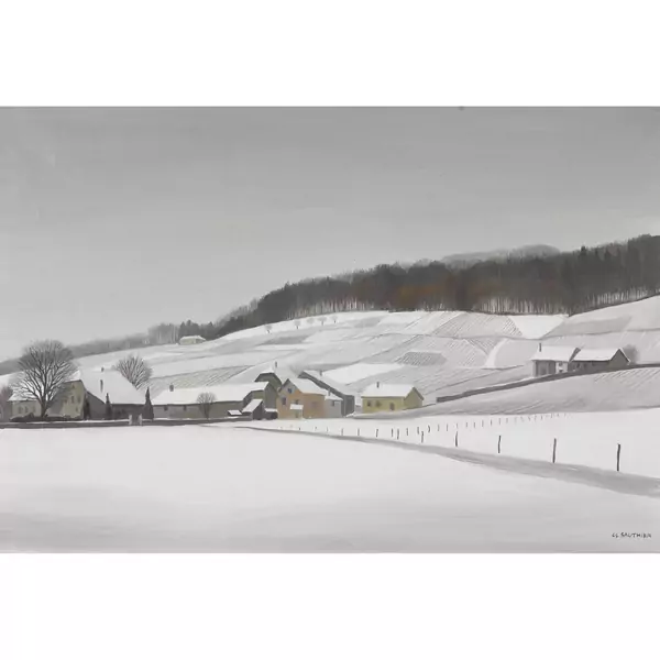 Verschneite Westschweizer Landschaft