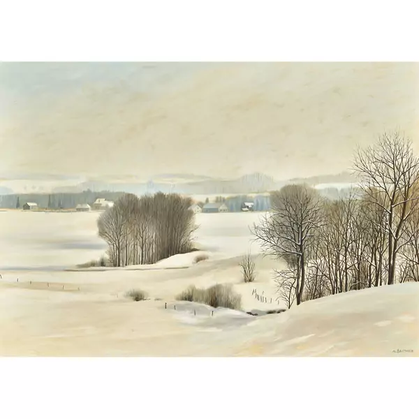 La Broye - paysage sous la neige