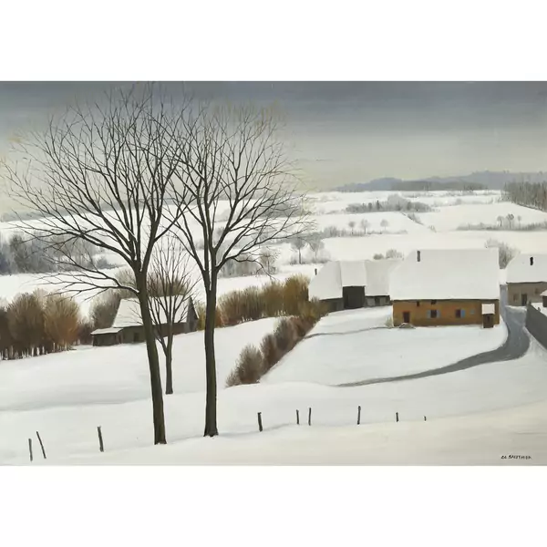 Paysage sous la neige