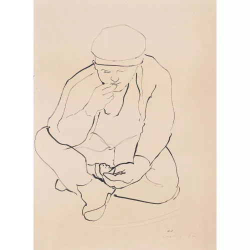 Coghuf — Kauernder Mann.