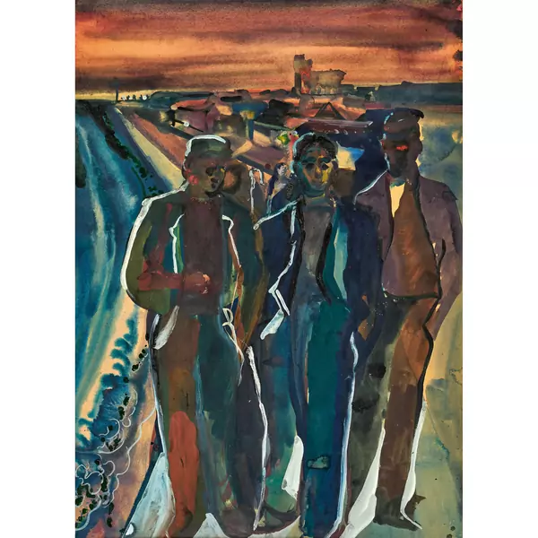 Männer am Strand