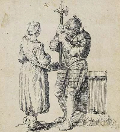Conrad Meyer — Bettlerin und Soldat
