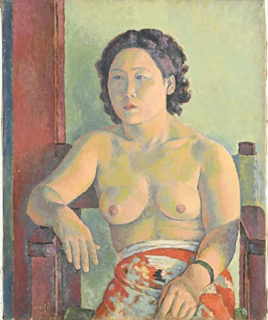 Portrait de femme assise