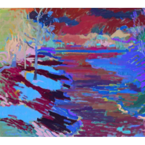 Constantin Polastri — Expressive Flusslandschaft.