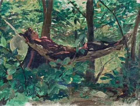 In der Hängematte, 1890