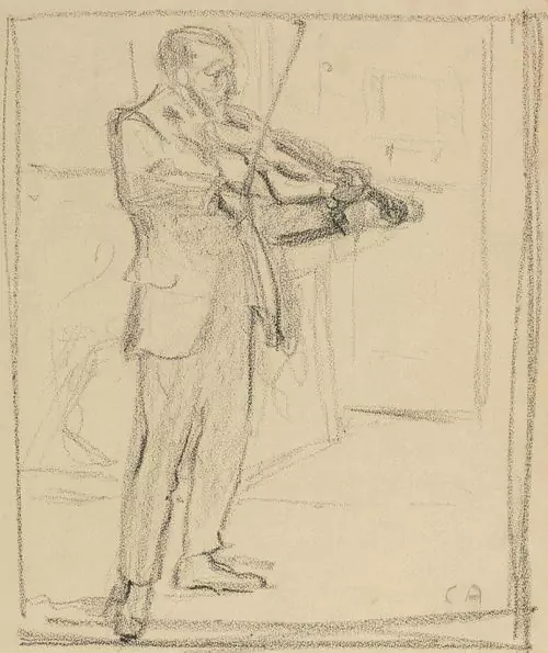 CUNO AMIET — Geigenspieler. — Koller Auktionen