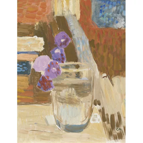 Cuno Amiet — Blume in einem Wasserglas.
