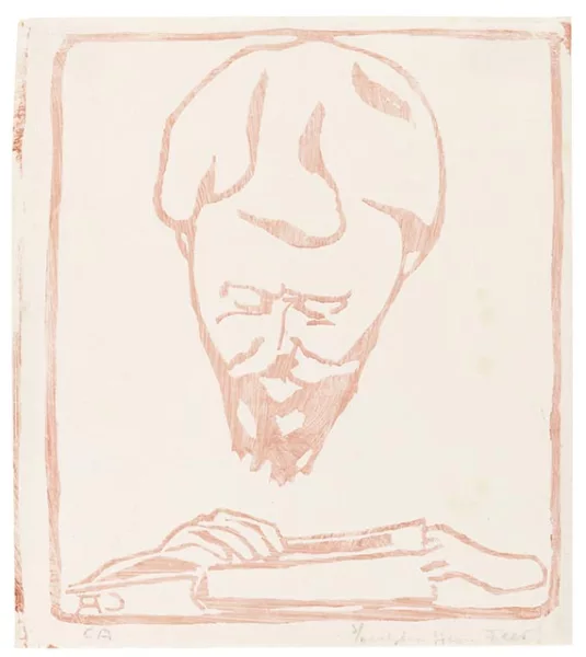 Cuno Amiet — Giovanni Giacometti beim Lesen