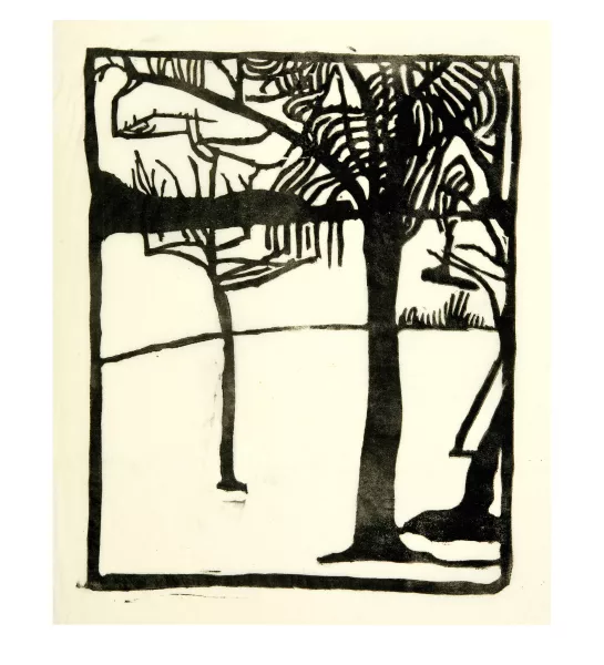Cuno Amiet — Winterlandschaft mit Bäumen