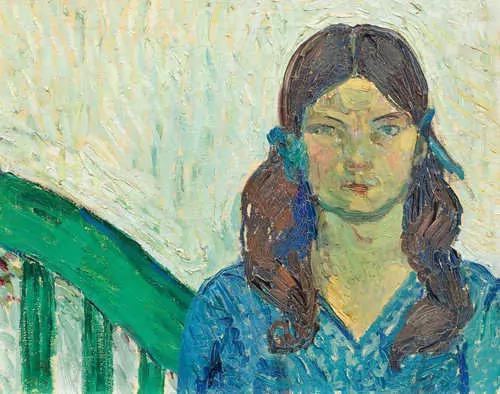 CUNO AMIET — Mädchenkopf (Greti). 1909. — Koller Auktionen