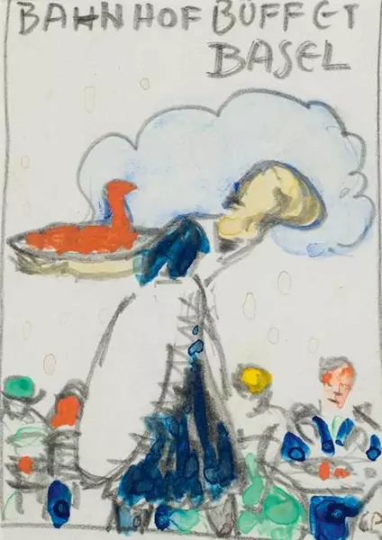 CUNO AMIET — Bahnhof Buffet Basel. — Koller Auktionen