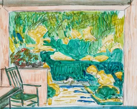Aus der Veranda auf der Oschwand