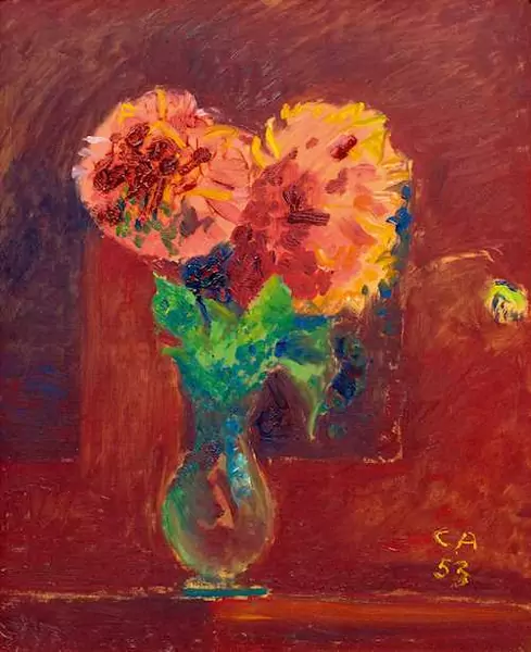 CUNO AMIET — Flowers in a vase. 1953. — Koller Auktionen