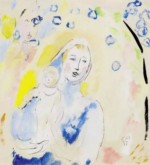 CUNO AMIET — Mutter mit Kind. 1933. — Koller Auktionen