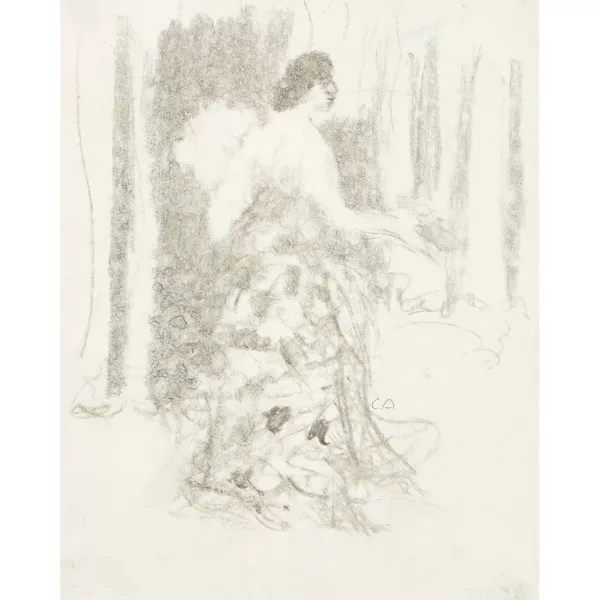 Cuno Amiet — Clara Vogelsang im Garten.