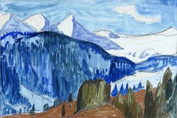 Cuno Amiet — Berglandschaft, 1921