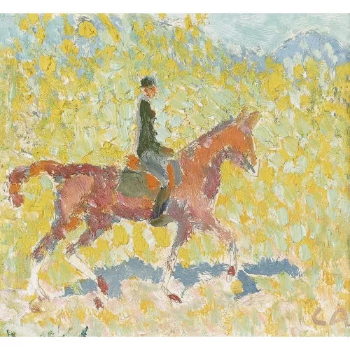 Cuno Amiet — Reiter in der Landschaft.