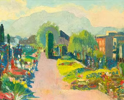 CUNO AMIET — Friedhof Stans. Circa 1941. — Koller Auktionen