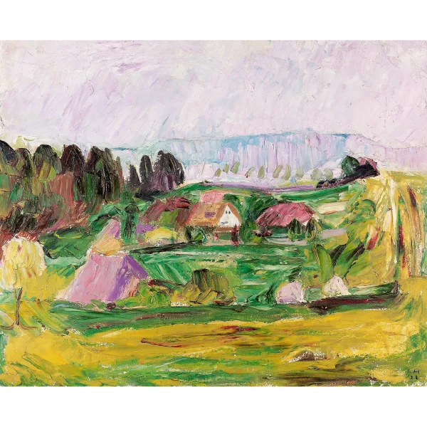 Cuno Amiet — Sommerliche Landschaft auf der Oschwand.