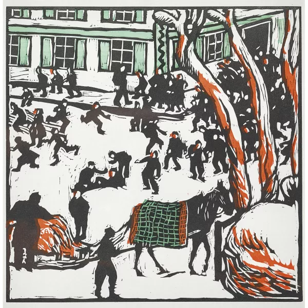 Cuno Amiet — "Schulpause im Winter".